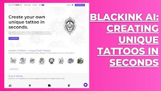 BlackInk AI: Creating Unique Tattoos in Seconds Resimi