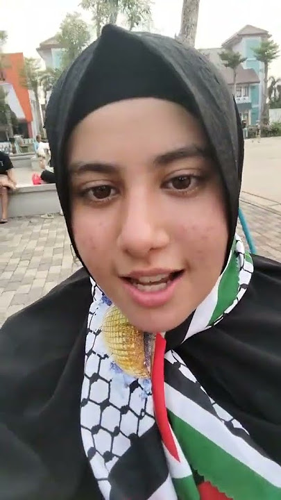 Gadis palestina sekolah di indonesia #freepalestine #freegaza #fypsong #masukberandayoutube