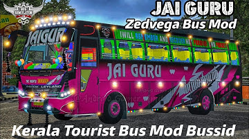 New JAIGURU ZEDVEGA Bus Mod in Bus Simulator Indonesia || Kerala Tourist Bus Mod ||