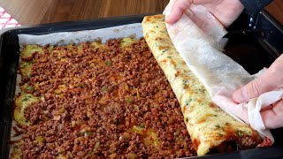3 Patates❗️ 300Gr Kiyma❗️ En Lezzetli̇ Akşam Yemeği Hazır🤤 Patates Rulo Tarifi👌Yemek Tarifleri