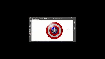 Captain America shield| Marvel Fan| Adobe illustrator #captainamerica #marvelfan #shortvideo #marvel