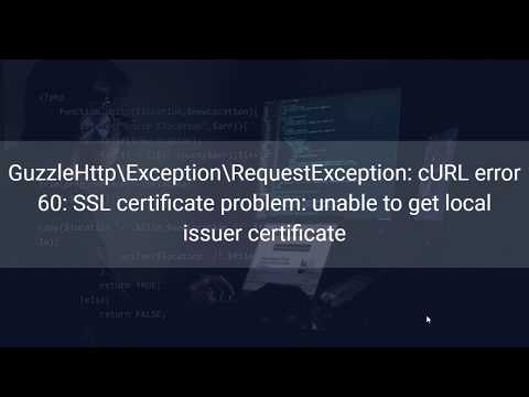 Wampserver - cURL error 60 SSL certificate problem unable to get local issuer certificate