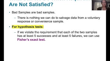 9.1.5 Two Proportions - Hypothesis Testing and Confidence Intervals When Requirements Are Not Met