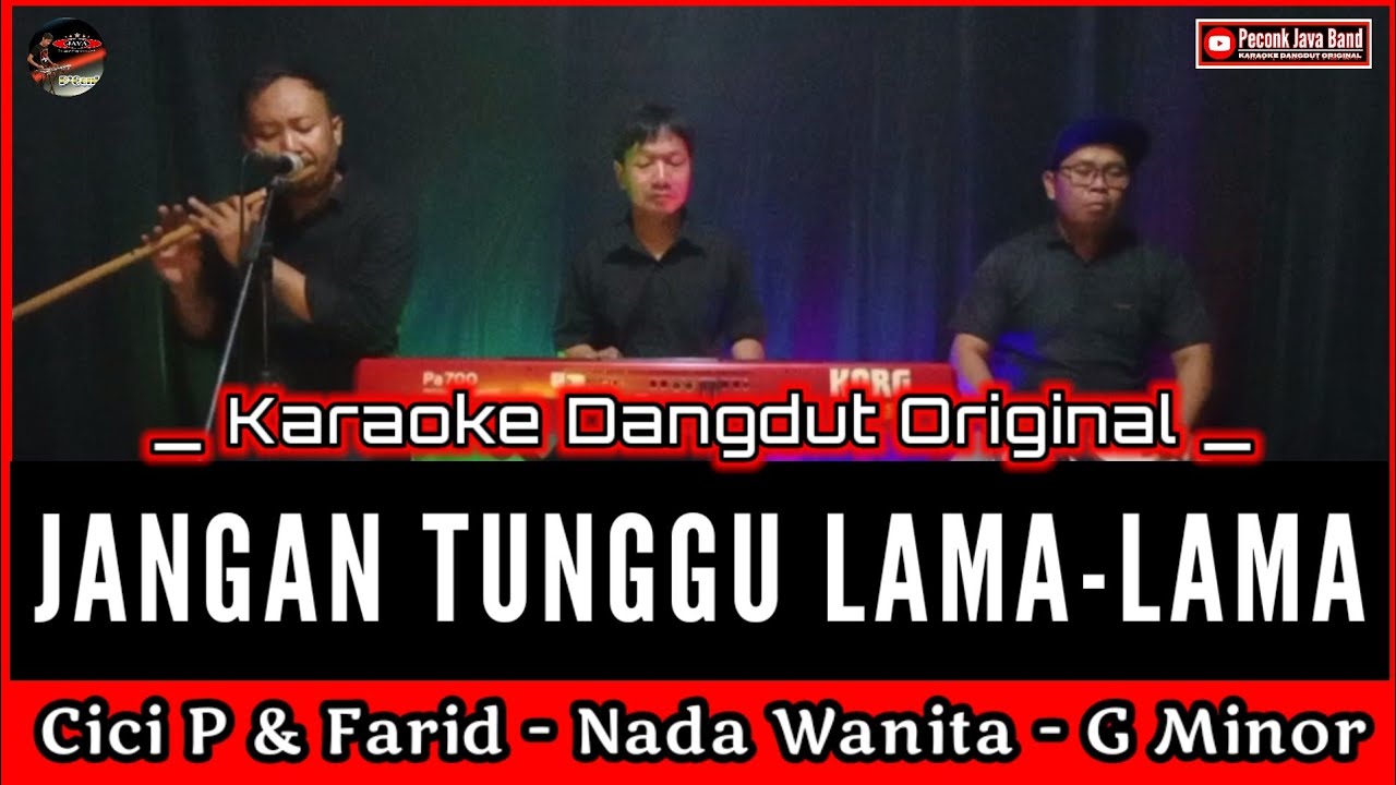 KARAOKE JANGAN TUNGGU LAMA-LAMA NADA WANITA CICI PARAMIDA/FARID