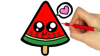 ice cream easy drawing draw step cram