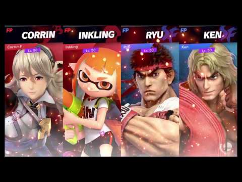 Super Smash Bros Ultimate Amiibo Fights   Request #5391 Corrin & inkling vs Street Fighter
