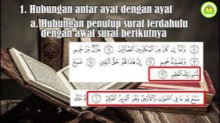 MUNASABAH AL-QUR'AN (KAJIAN ULUMUL QUR'AN) OLEH USTADZAH MIDA HARDIYANTI, M.Ag