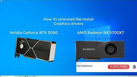 How To Uninstall & Reinstall Graphics Drivers