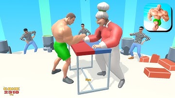 Muscle Rush - Gameplay Walkthrough Part 1 - Casual Problem Solver Game (iOS, Android)