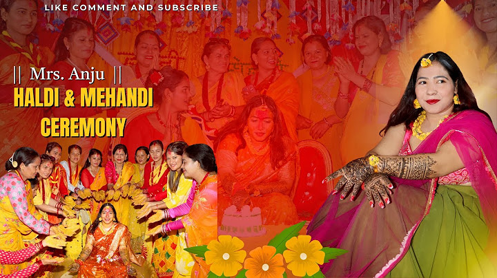 BEST HALDI CEREMONY 2082 , Anju Haldi Ceremony video