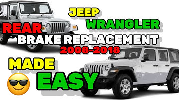 Jeep wrangler - Rear Brake replacement | How to Replace Rear Brakes and Calipers