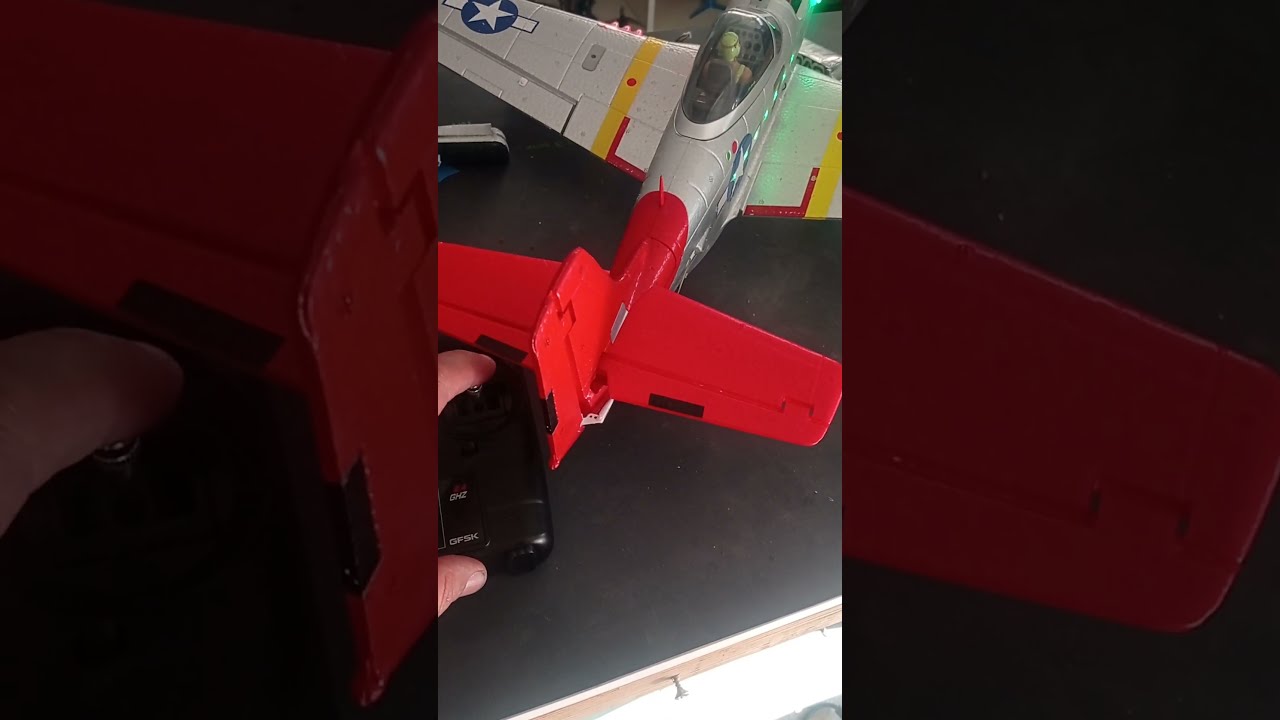 p51 Mustang xk a280 problème dérive (rudder)