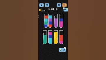 Water color sort level 118 | walkthrough solution #shorts#youtube#game .. SUBSCRIBE for more
