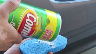 Remove paint scuff from car