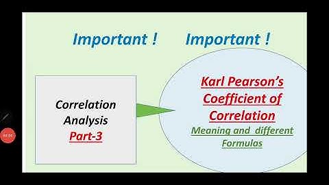 Correlation Analysis-Part 3|| Karl Pearson
