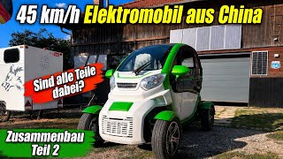 Chinese E-Microcar ‼️Can we get this thing assembled today❓Part 2