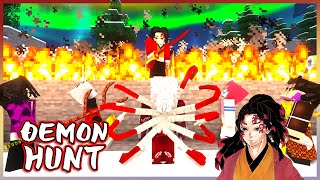 Yoriichi Survivor VS Muzan and 5 Demon Hunters | Minecraft Demon Hunt