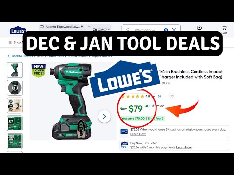 Lowes Late December & January Tool Deals 50% Off! Lowes Late December & January Tool Deals 50% Off!