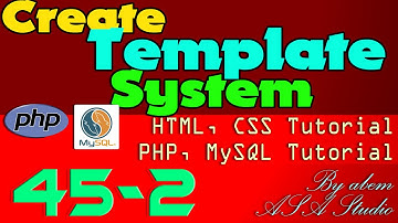 Create Template System, 45 2, Header Adding Position and Z Index, PHP, MySQL, CSS Tutorial Series