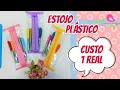 Como Fazer Estojo de Plástico Cristal por Apenas 1 Real - Costura Iniciante - Dia dos Professores