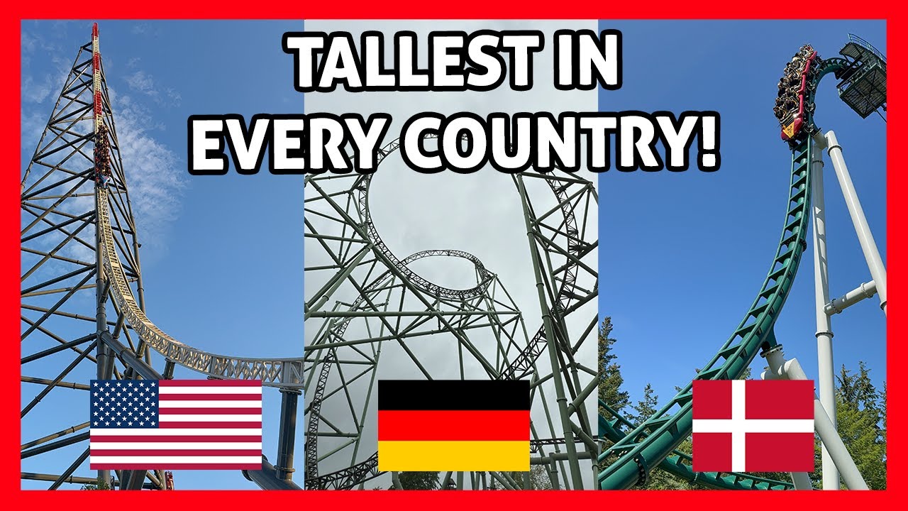 Самые высокие действующие американские горки в КАЖДОЙ СТРАНЕ!