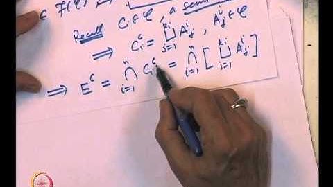 Mod-01 Lec-02 Algebra and Sigma Algebra of a subset of a set