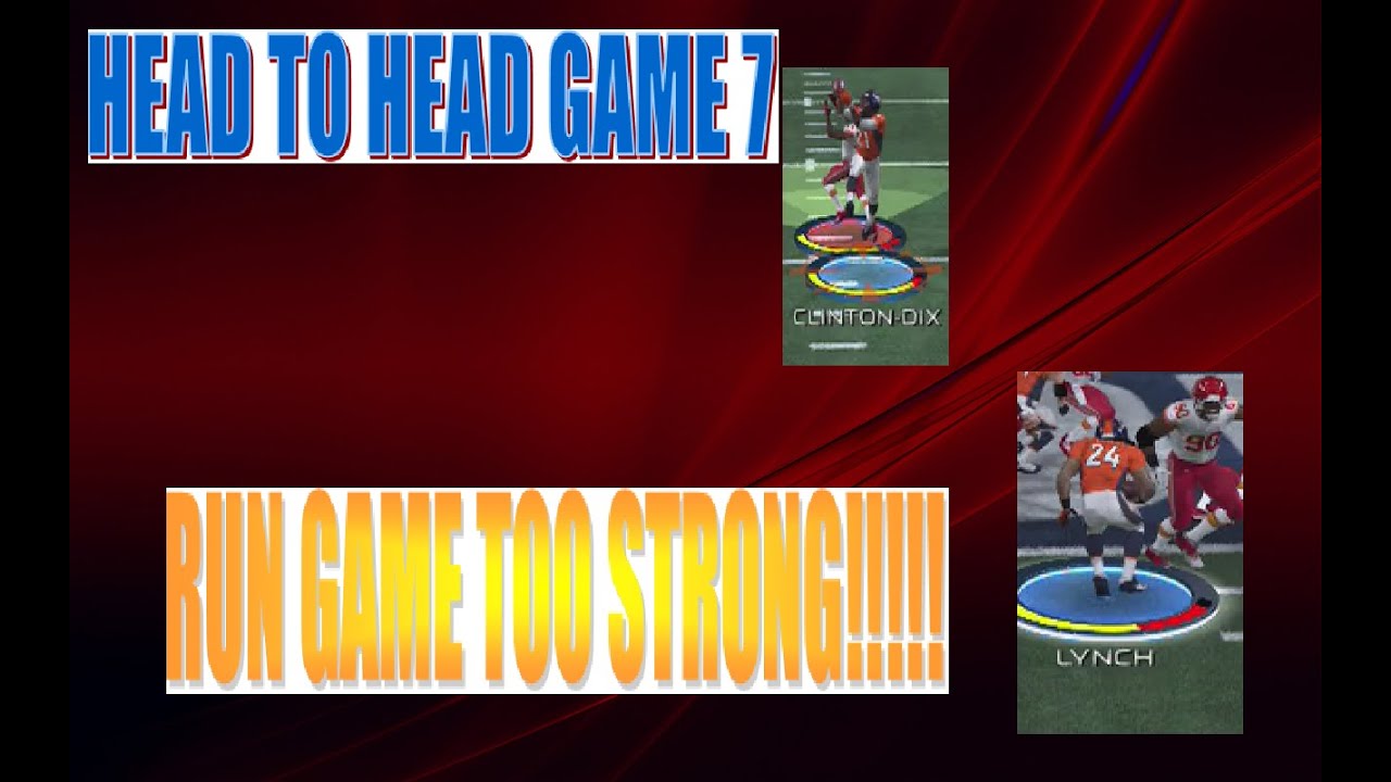 MUT 15- Head to Head Game 7!! RUN GAME TOO STRONG!!!
