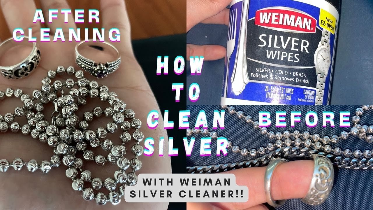 How to Clean Silver Jewlery At Home With Weiman Silver Wipes 