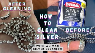 How to Clean Silver Jewlery At Home With Weiman Silver Wipes 