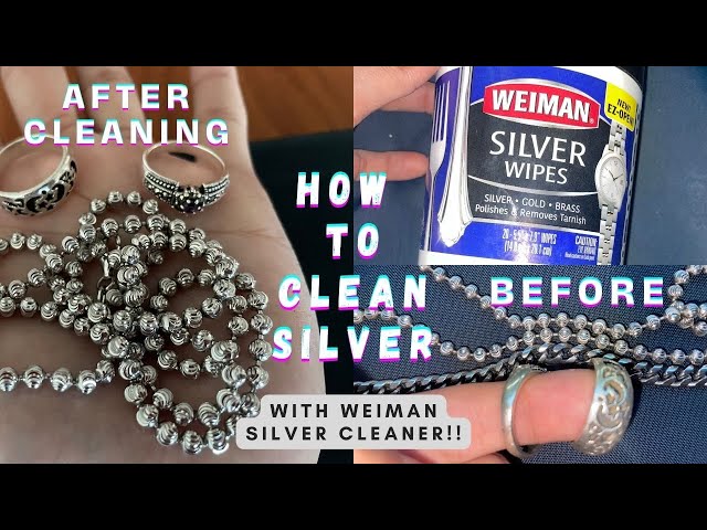 How to Clean Silver Jewlery At Home With Weiman Silver Wipes 