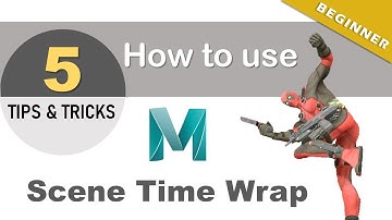 How to Create Slow motion Animation of Deadpool | How to use Scene time wrap animation Maya