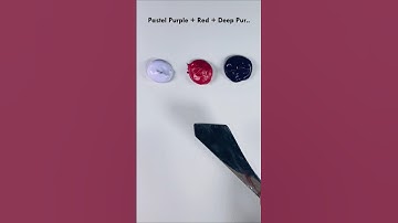 Never Thought Pastel Purple & Red Could Blend This Well. #colormixing