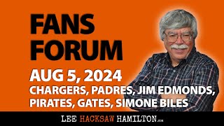 Chargers, John Carney, Padres, Jim Edmonds, Pirates, Antonio Gates, Simone Biles - Fans Forum June 5