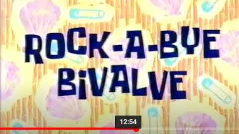 Spongebob Screenbug Krab-Brog/Rock-a-Bye Bivalve Original Airing March 2002
