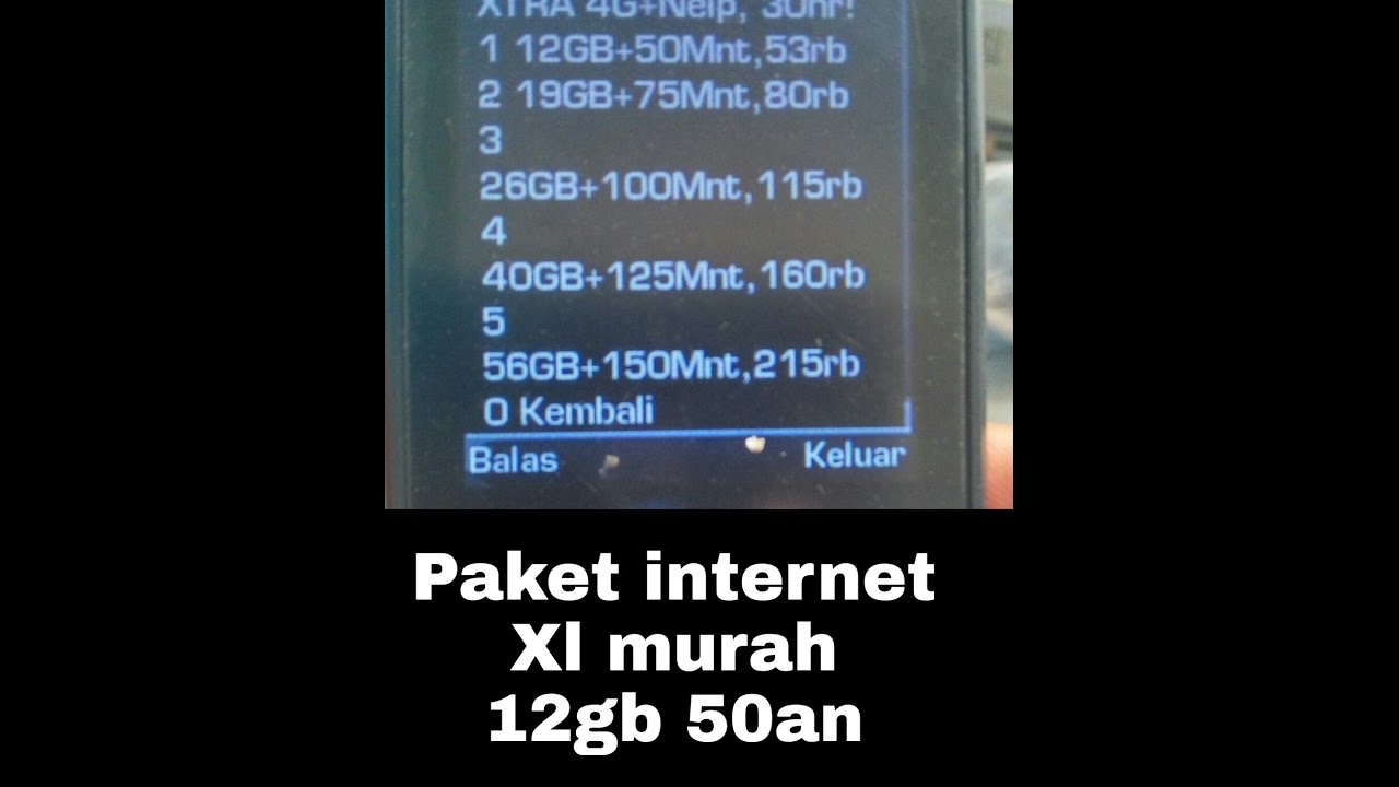 Cara paketin xl murah 12gb cuma 50an YouTube