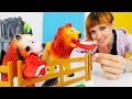 Веселая Школа с Машей Капуки Кануки - Видео для детей - Строим зоопарк
