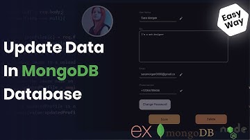 How to Update Data in MongoDB Database | Nodejs, Expressjs, and MongoDB