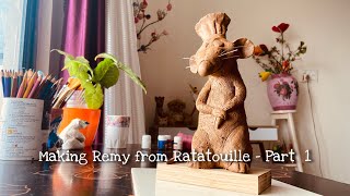 Sculpting Remy from Ratatouille | Disney Pixar movie | Clay art | Part 1