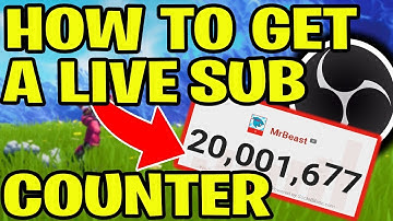 HOW TO GET A LIVE SUB COUNTER IN OBS STUDIO 2020 | LIVE Sub Counters Are Back