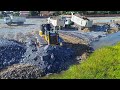 Wow! Amazing landfill! SHATUI Pushing Soil into water, Land Filling Huge Delete Using Stone Perfect