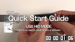 OPTICON OPN-2001 Quick Setup (USB-HDI) Keyboard mode screenshot 1