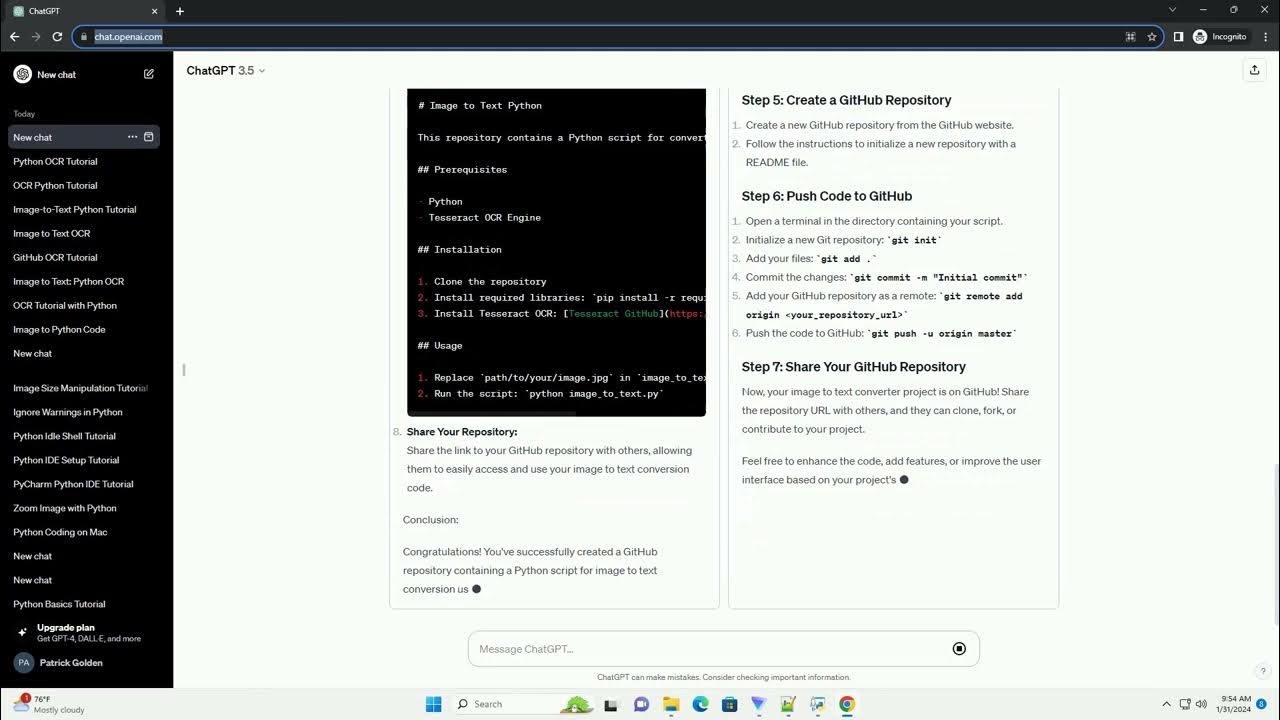 Image To Text Python Code Visualizer