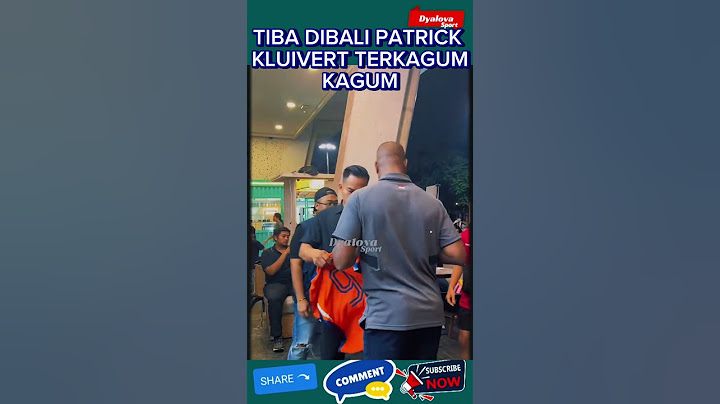 PATRICK KLUIVERT KAGET DENGAN TEMPAT TC DIBALI