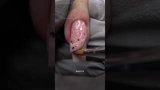 🖤 Как поднять клюющие ногти и сделать выкладной дизайн | Пошагово