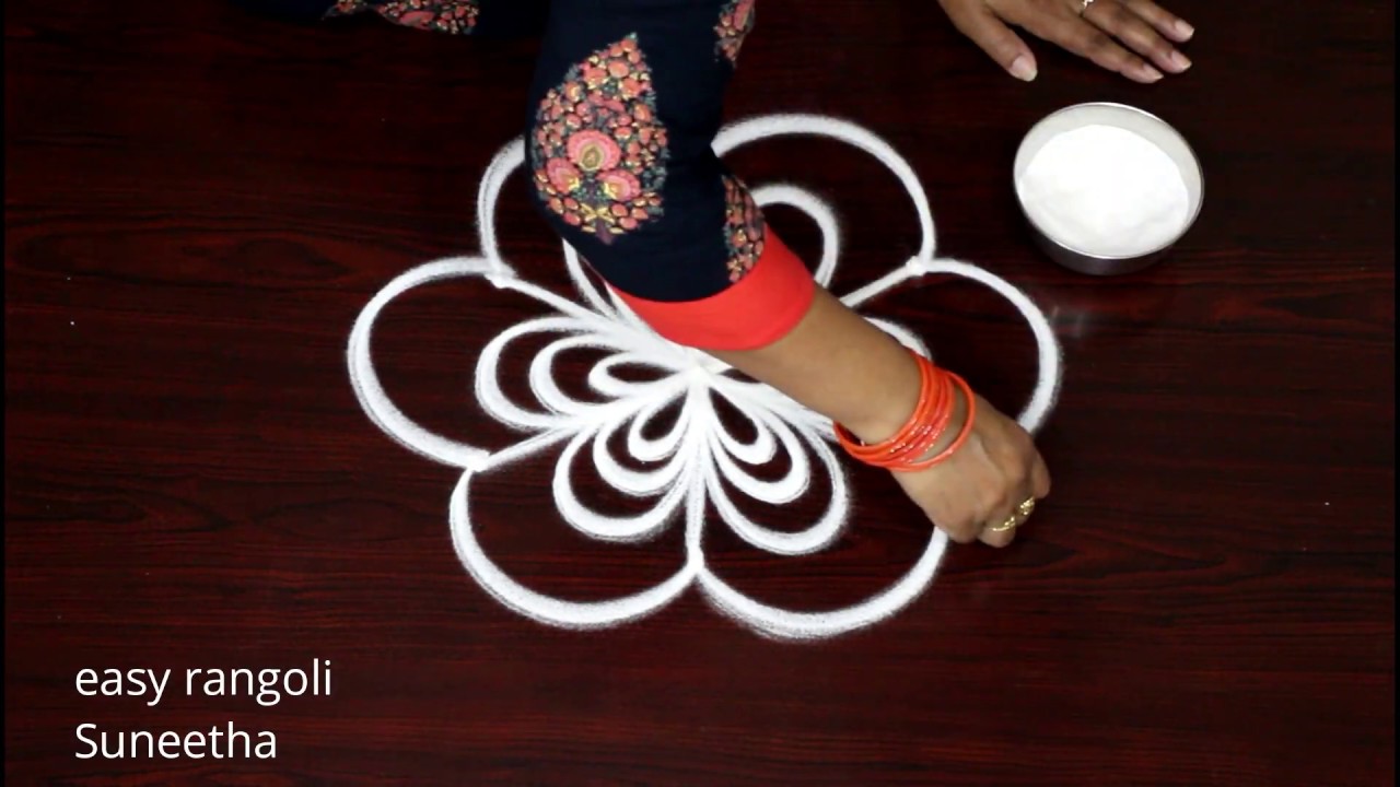 3 dots beginners rangoli & kolam designs by easy rangoli Suneetha ...