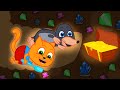 🔴 Cats Family in English - Found a Treasure Cartoon for Kids