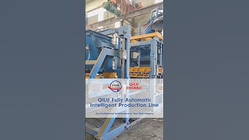 Qilu intelligent fully automatic brick making machine production line.#blockmachine #fullyautomatic