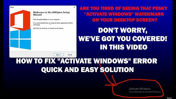 How to Fix "Activate Windows" Error | Quick and Easy Solution