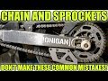 Motorcycle Chain and Sprockets, Don't make these common mistakes!