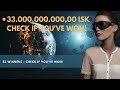 Eve Online: 33 billion ISK giveaway - here are the lucky winners